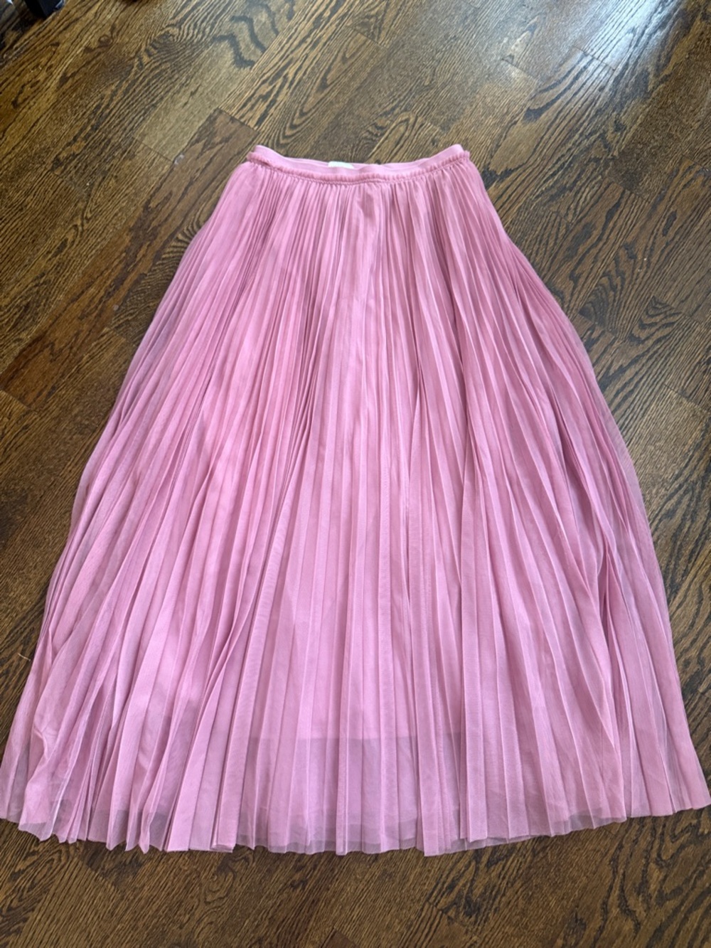 Next Pleated Pink Midi Skirt sz 6